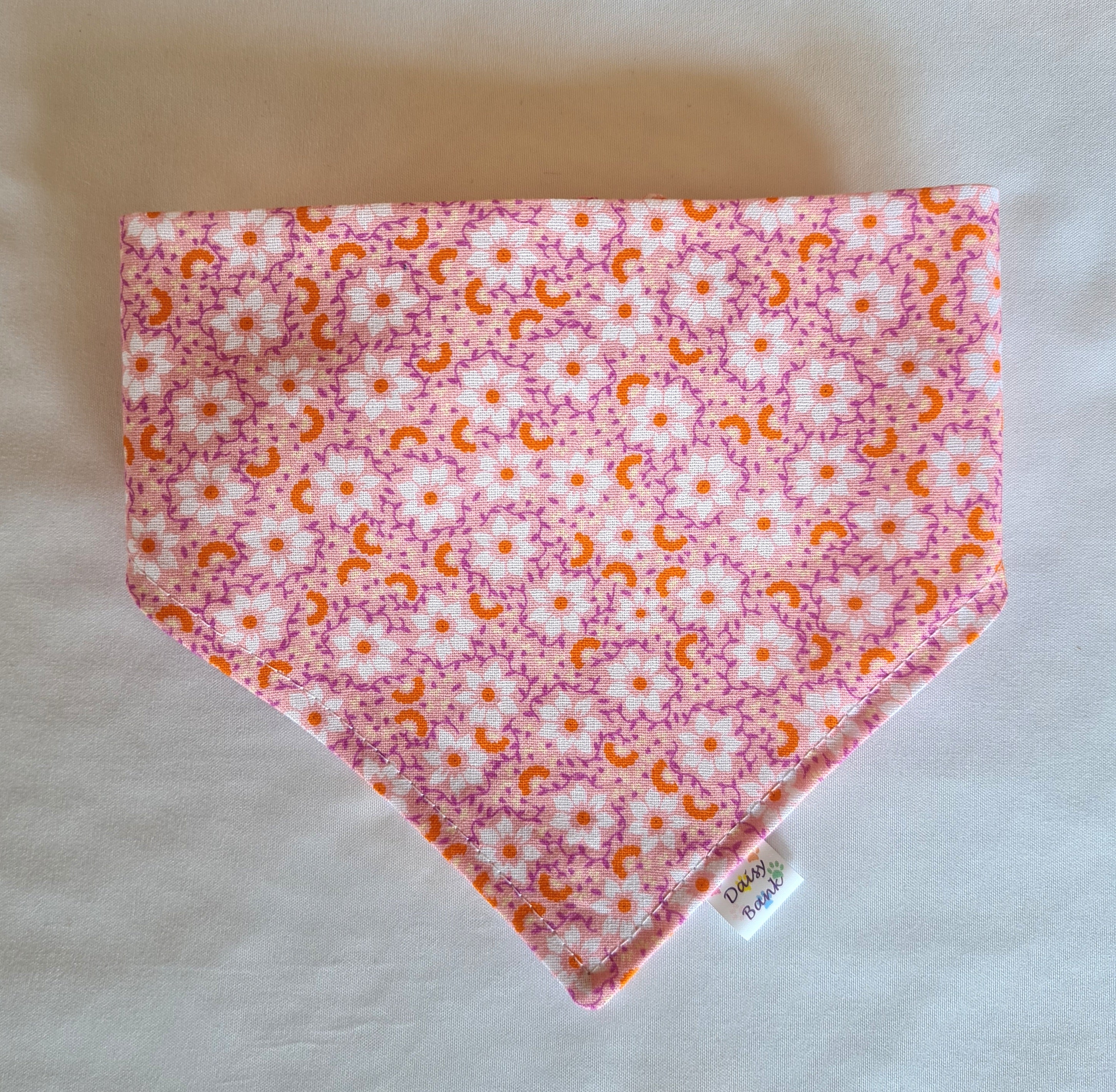 "Pretty in Pink"  Dog / Cat Bandana - 100% Stylish Cotton Pet Accessory
