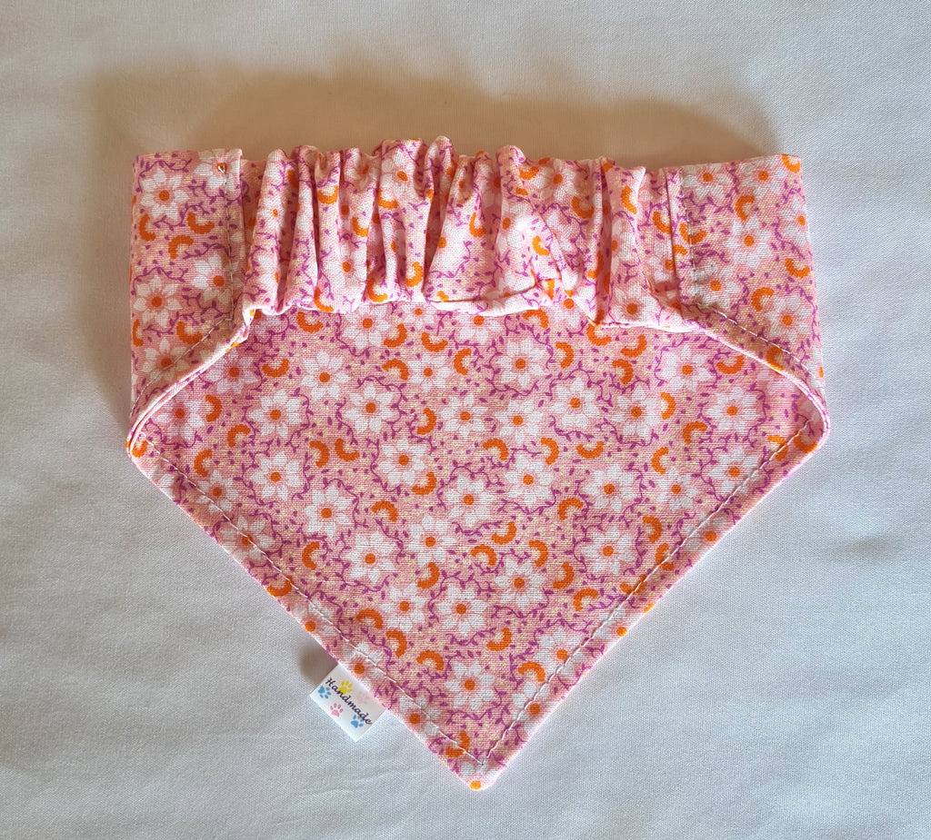 "Pretty in Pink"  Dog / Cat Bandana - 100% Stylish Cotton Pet Accessory