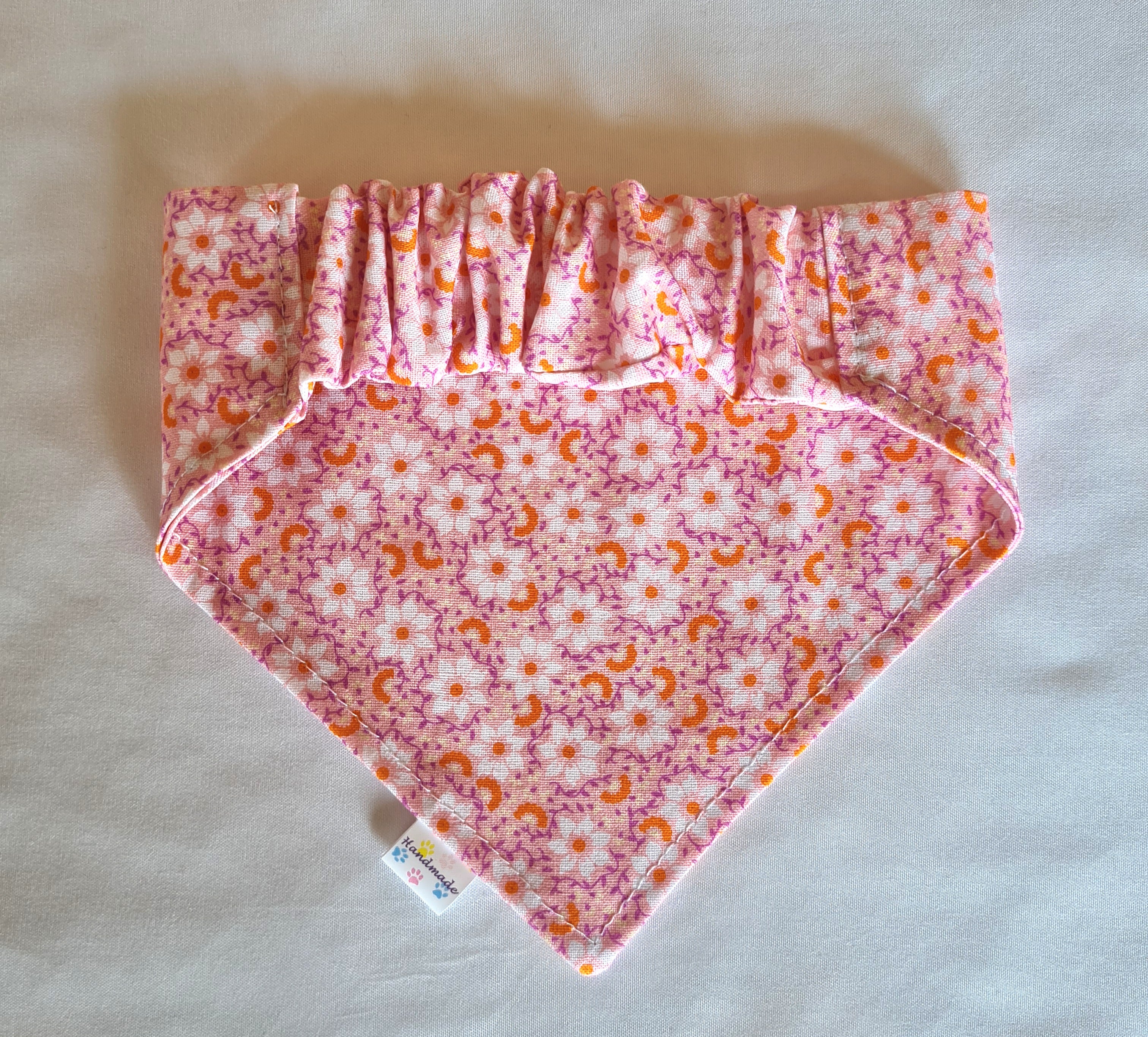 "Pretty in Pink"  Dog / Cat Bandana - 100% Stylish Cotton Pet Accessory