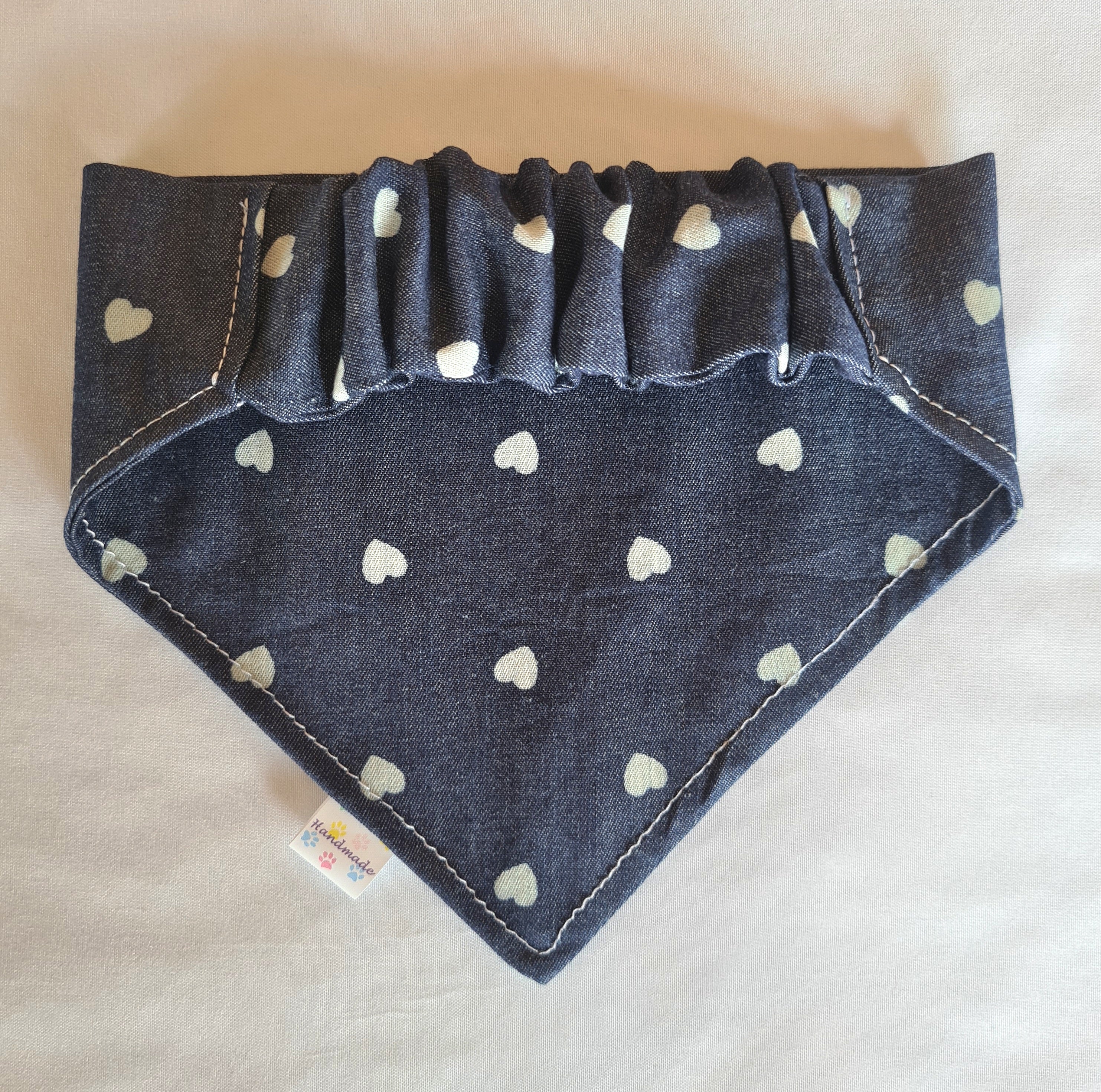 "Love Hearts"  Dog / Cat Bandana - 100% Stylish Cotton Pet Accessory