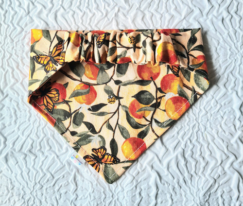 "Butterfly Joy"  Dog / Cat Bandana - 100% Stylish Cotton Pet Accessory
