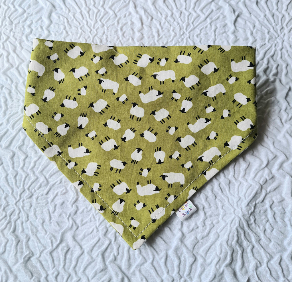 "Baa Lambs"  Dog / Cat Bandana - Lightweight Stylish Pet Accessory Scarf