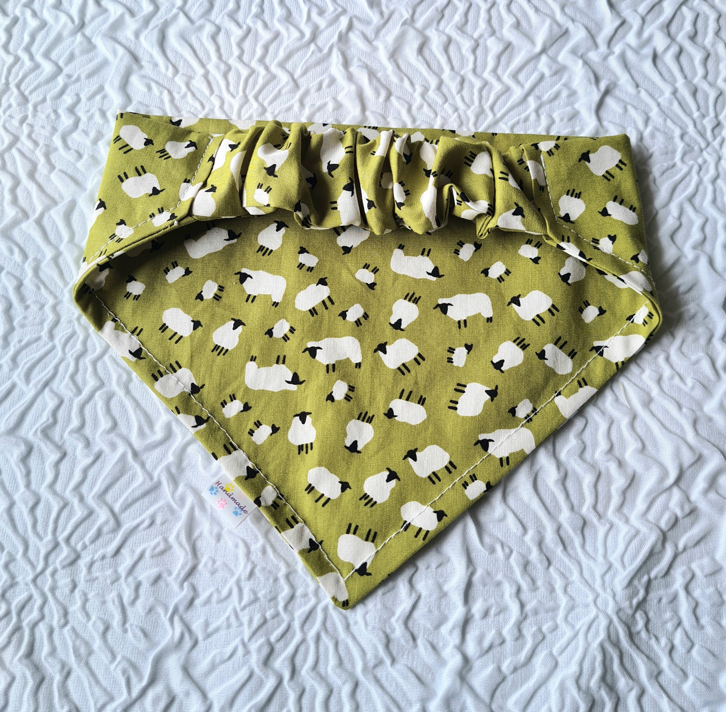 "Baa Lambs"  Dog / Cat Bandana - Lightweight Stylish Pet Accessory Scarf