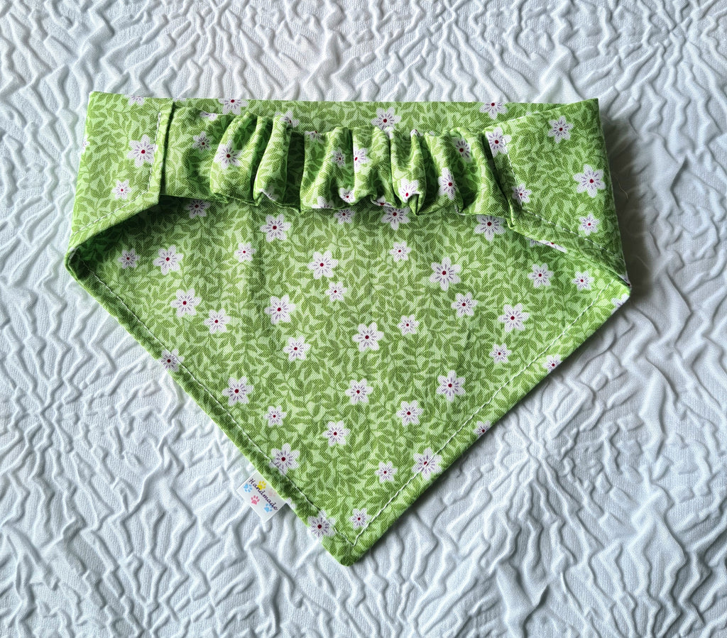 "Meadow Fresh"  Dog / Cat Bandana - 100% Stylish Cotton Pet Accessory