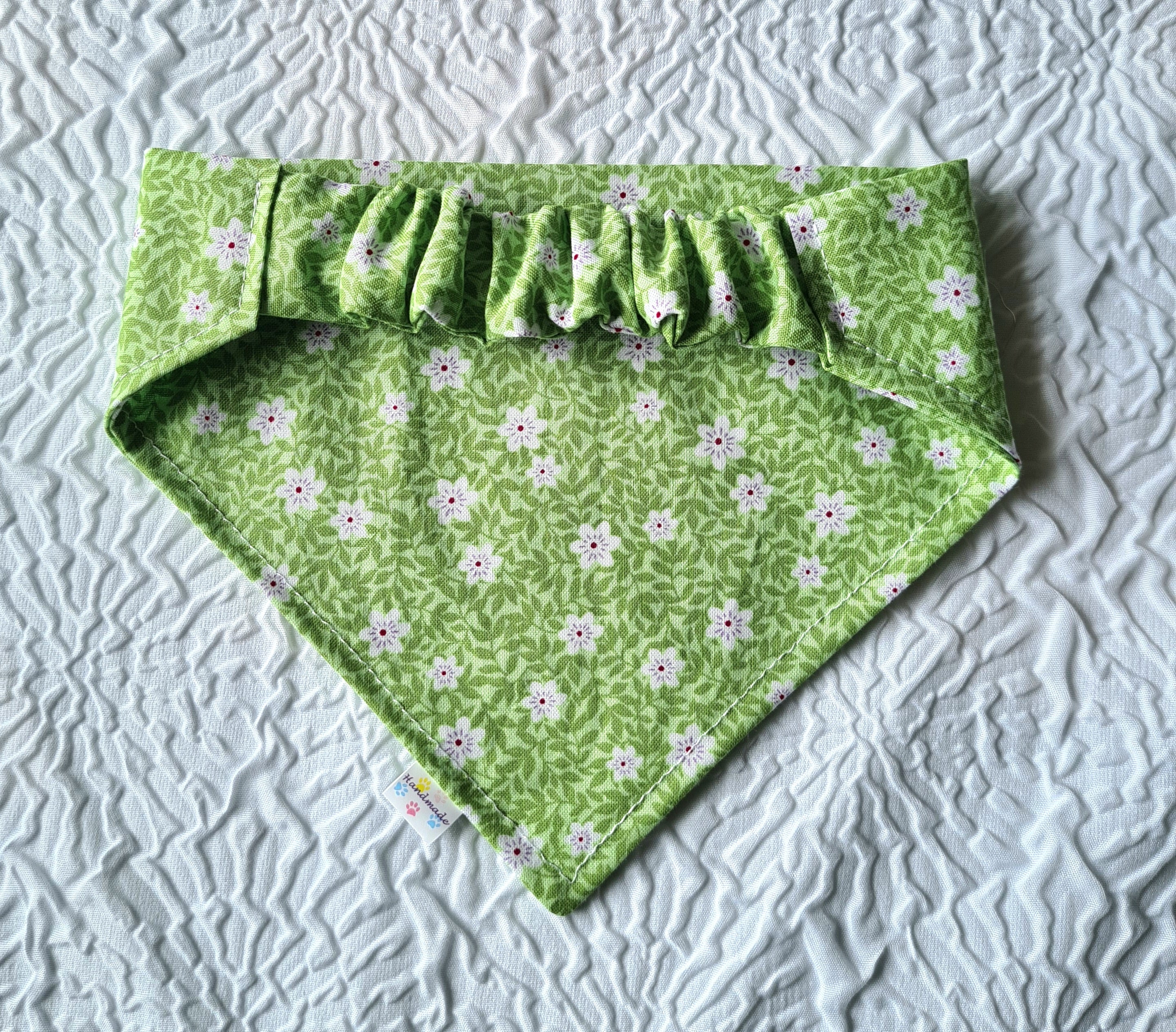 "Meadow Fresh"  Dog / Cat Bandana - 100% Stylish Cotton Pet Accessory