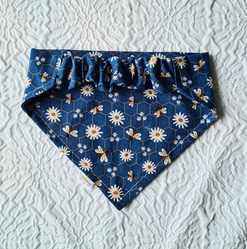 "Buzzy Bees"  Dog / Cat Bandana - 100% Stylish Cotton Pet Accessory