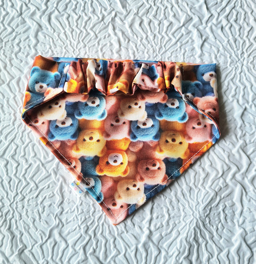 "Beary Cute"  Dog / Cat Bandana - Lightweight Stylish Cotton Pet Accessory Scarf