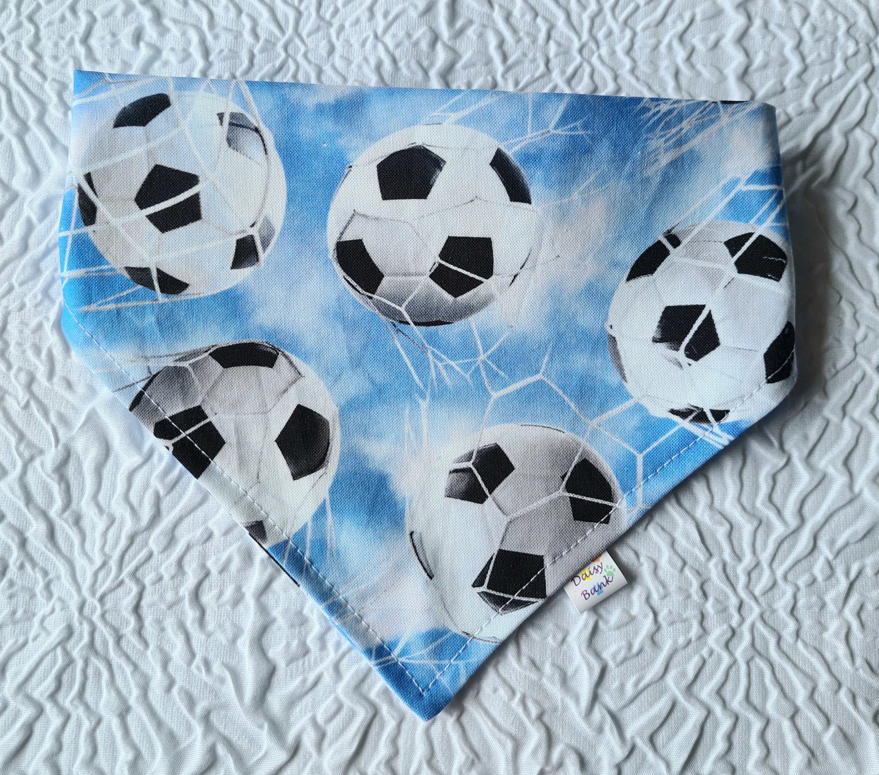 "Footy Fun"  Dog / Cat Bandana - Lightweight Stylish Cotton Pet Accessory
