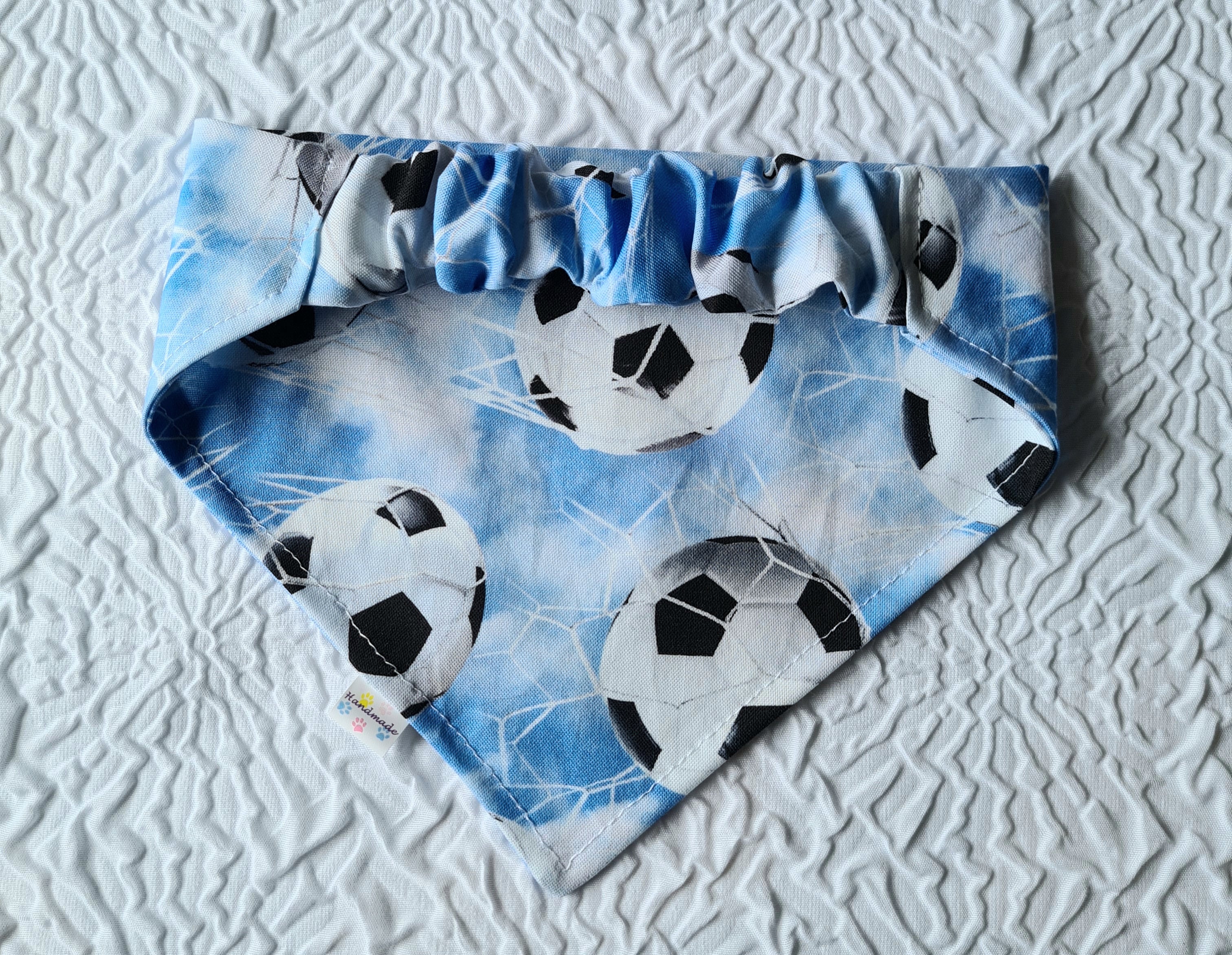 "Footy Fun"  Dog / Cat Bandana - Lightweight Stylish Cotton Pet Accessory