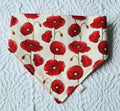 "Poppy Paws"  Dog / Cat Bandana - 100% Stylish Cotton Pet Accessory