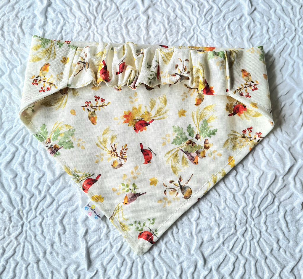 "Rockin Robin" Dog / Cat Bandana - 100% Stylish Cotton Pet Accessory