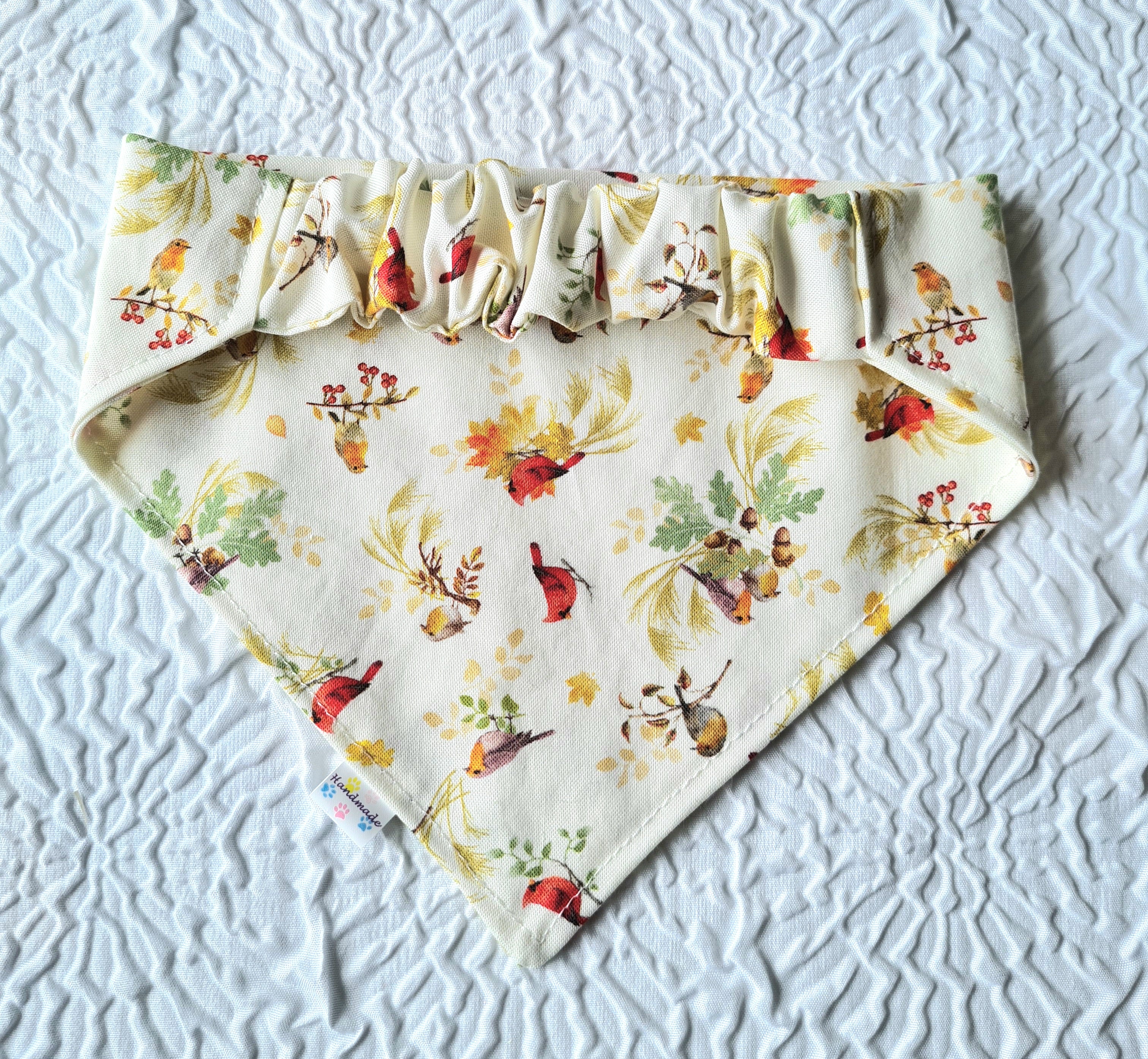 "Rockin Robin" Dog / Cat Bandana - 100% Stylish Cotton Pet Accessory