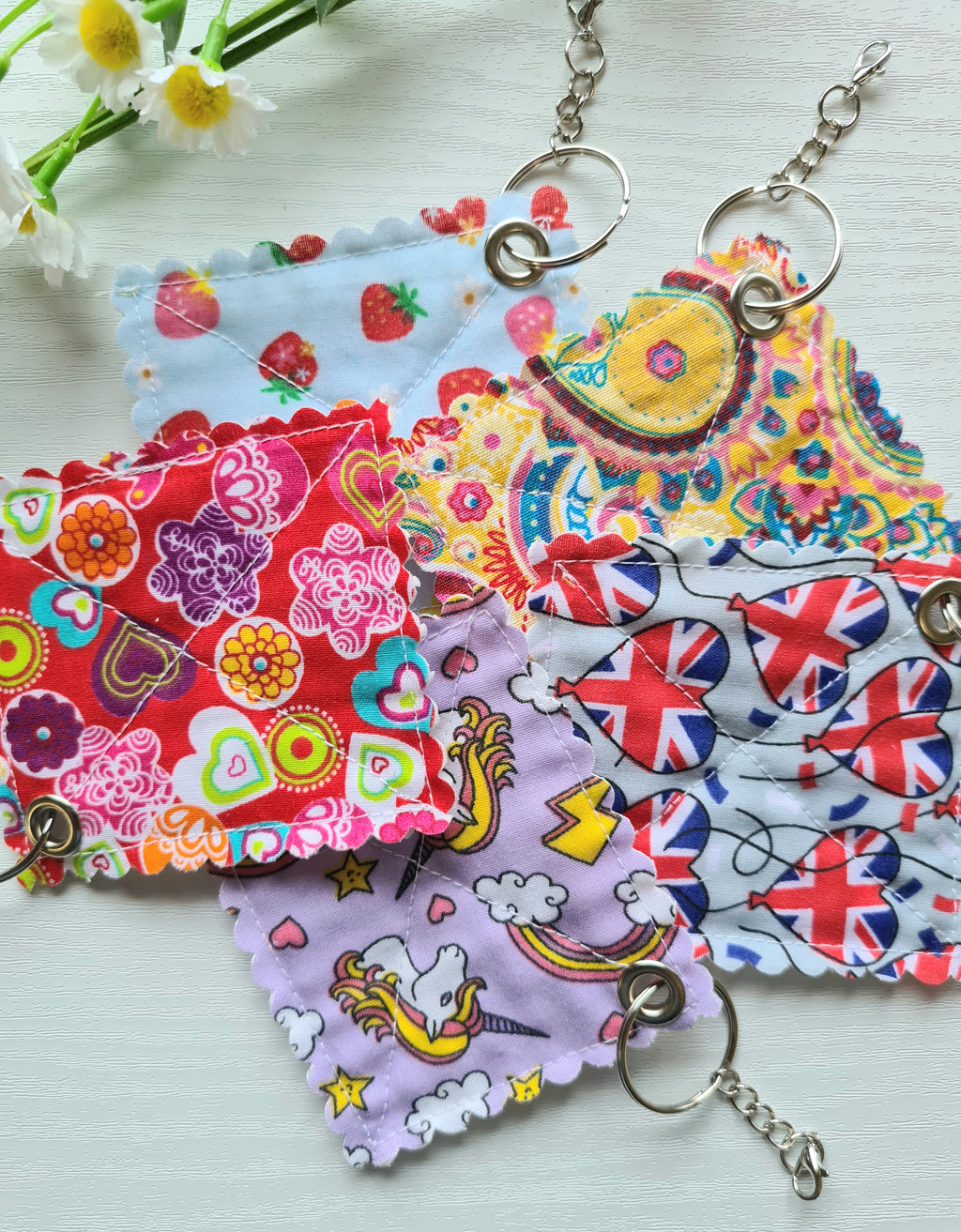 Mini Keyring Bottle Gripper / Opener - Flags