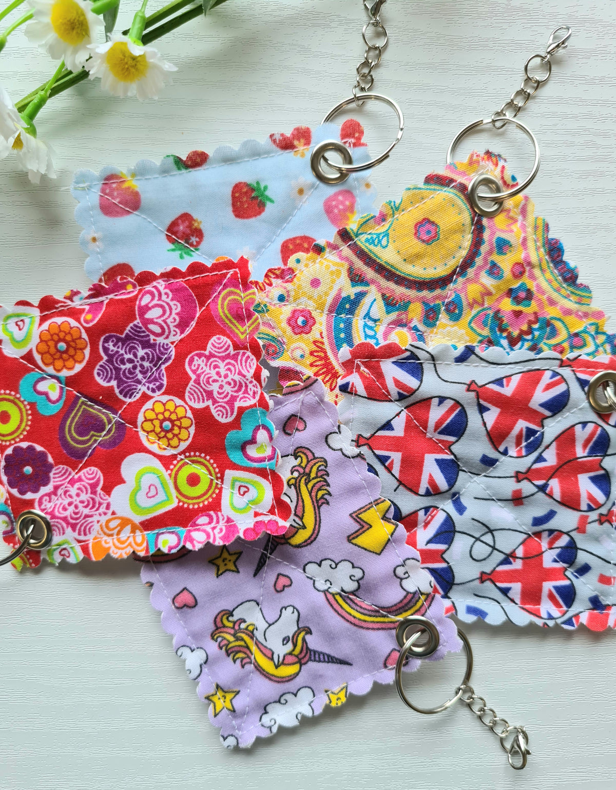 Mini Keyring Bottle Gripper / Opener - Flags