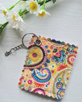Mini Keyring Bottle Top Gripper / Opener - Paisley Pattern