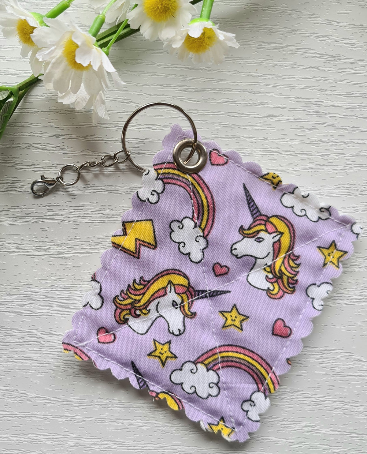 Mini Keyring Jar Gripper / Opener - Unicorns & Rainbows