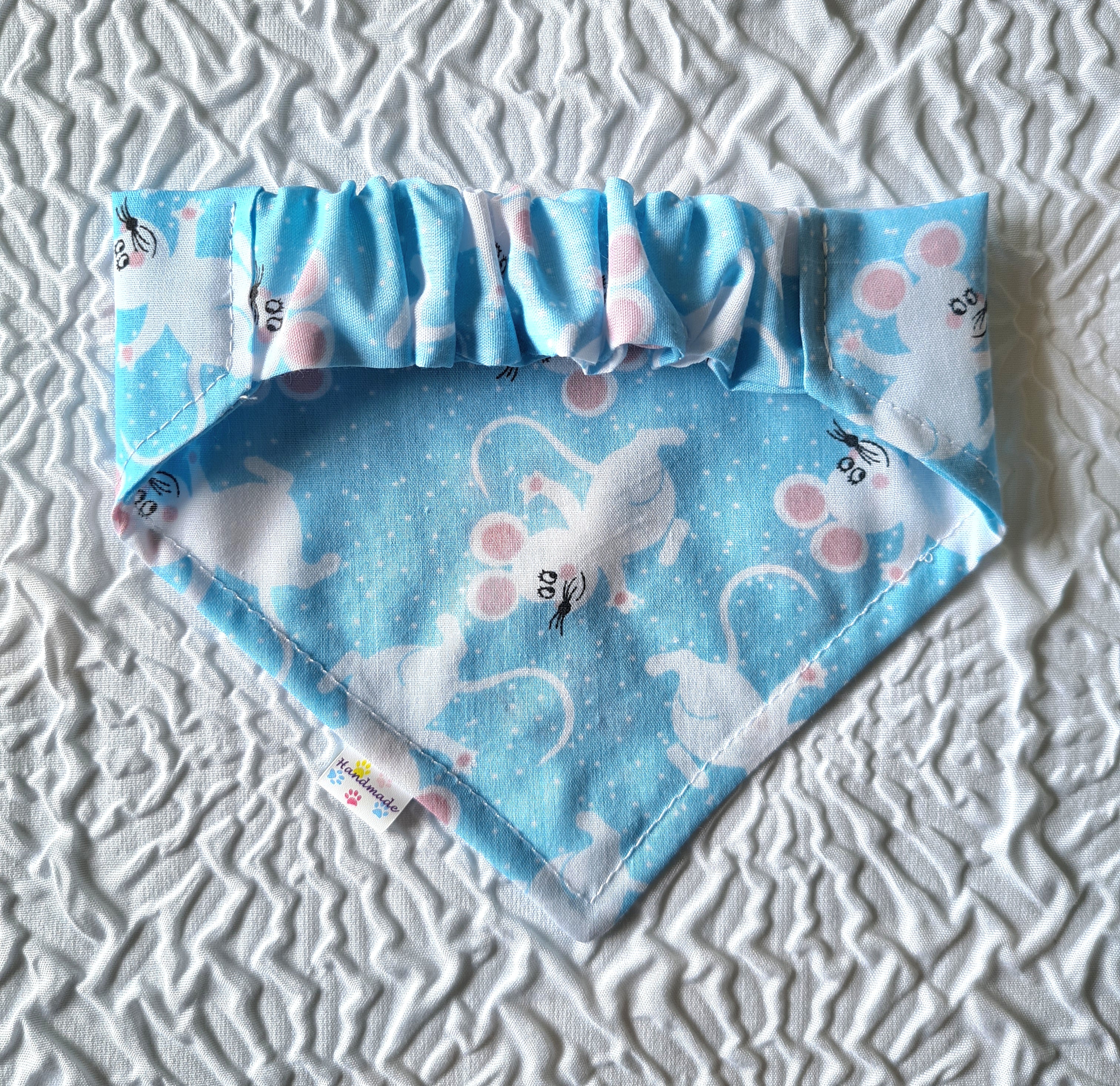 "Cheeky Mice"  Dog / Cat Bandana - Lightweight Stylish Pet Accessory Scarf